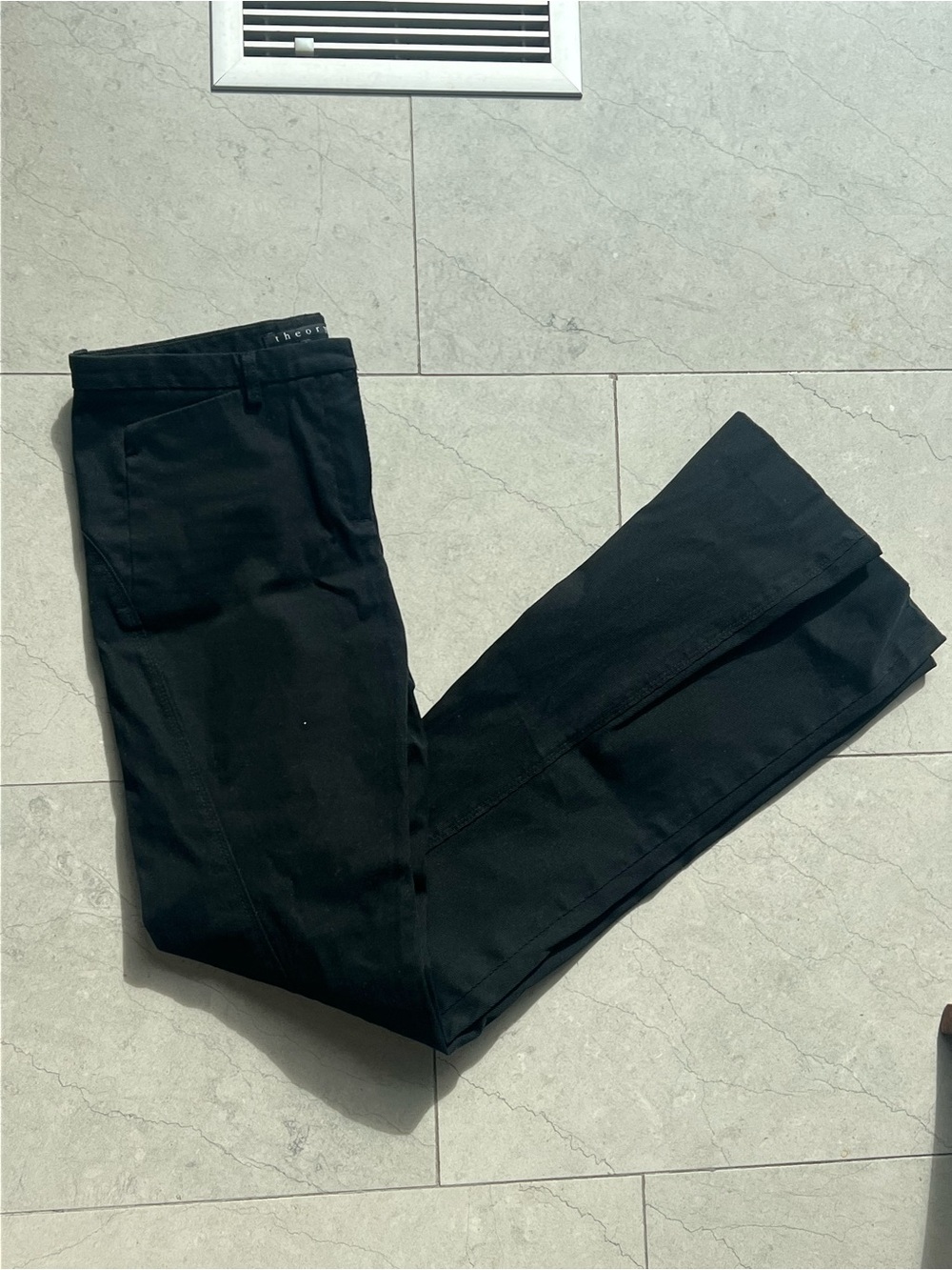 Theory Black Flare pants